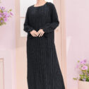 Alia Pleated Dress Black