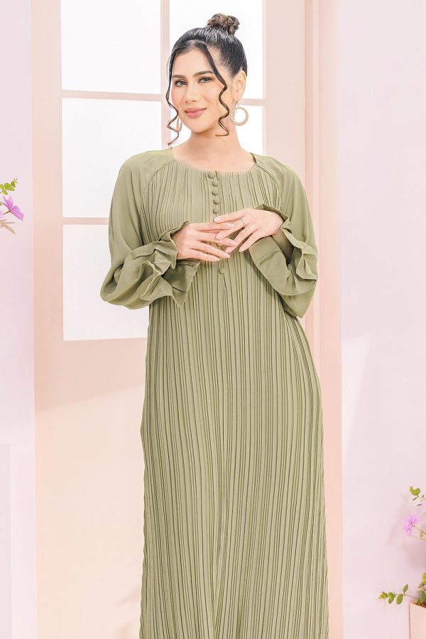 Alia Pleated Sage Green Alia Pleated Sage Green