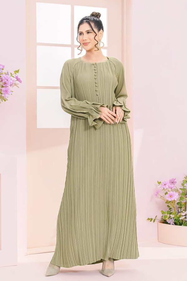 Alia Pleated Sage Green Alia Pleated Sage Green