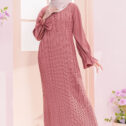 Alia Pleated Dress Pink Punch