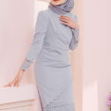 Dahlia Kurung - Grey