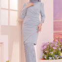 Dahlia Kurung - Grey