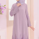 Camellia Pleated Abaya Lilac