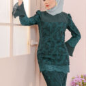 Zahara Kurung - Emerald Green