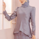 Daisy Kurung - Greyish Purple