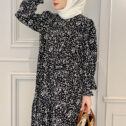 Melissa Dress - Black Floral 