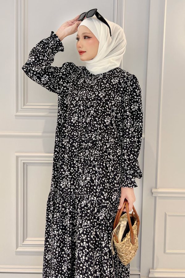 Melissa Dress - Black Floral  Melissa Dress - Black Floral