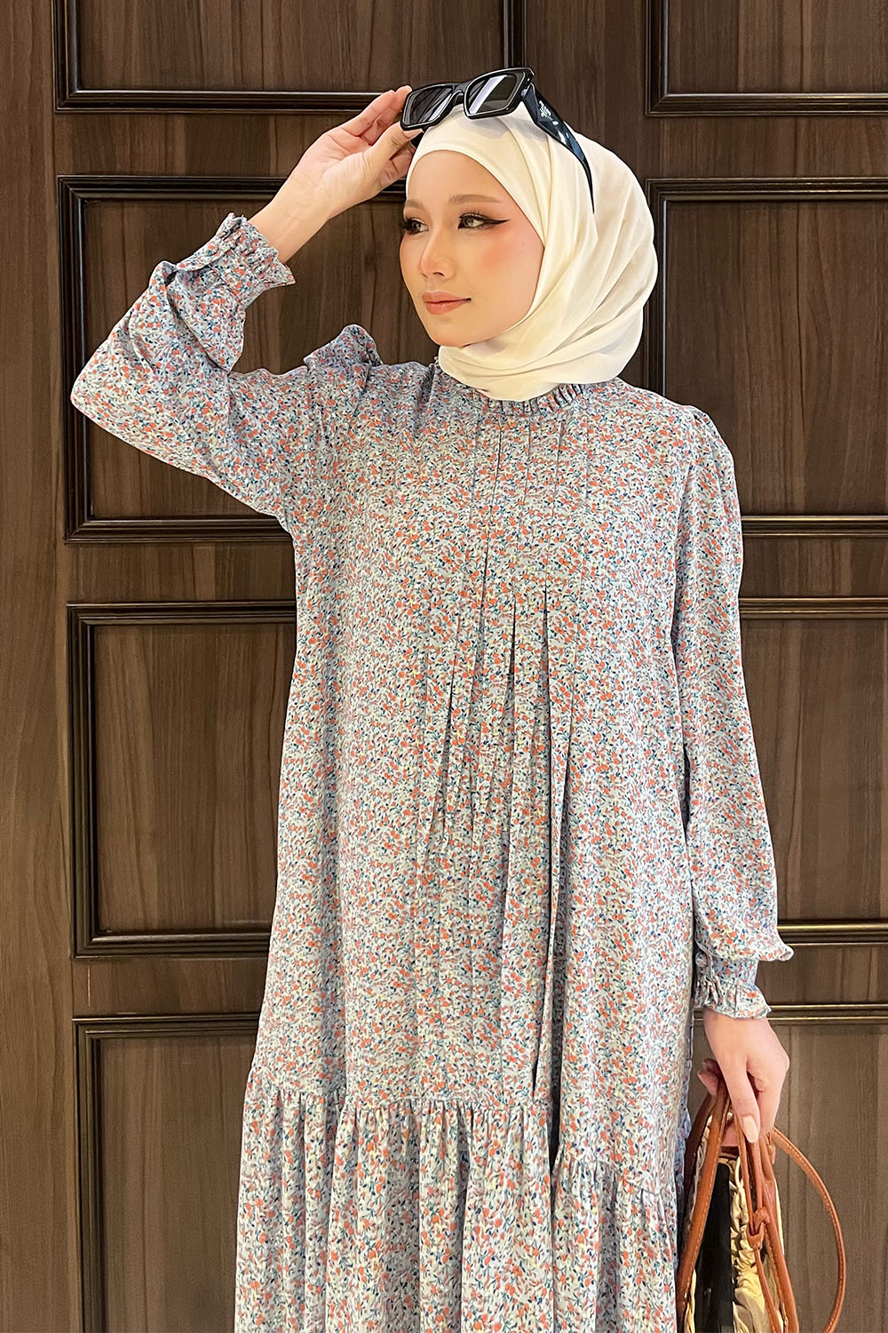 Melissa Dress - Blue Floral 