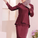 Daisy Kurung - Maroon