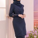 Dahlia Kurung - Midnight Blue 