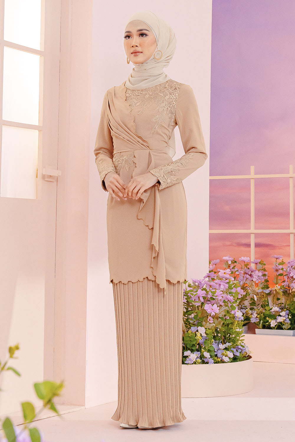 Ivy Kurung - Bisque Nude