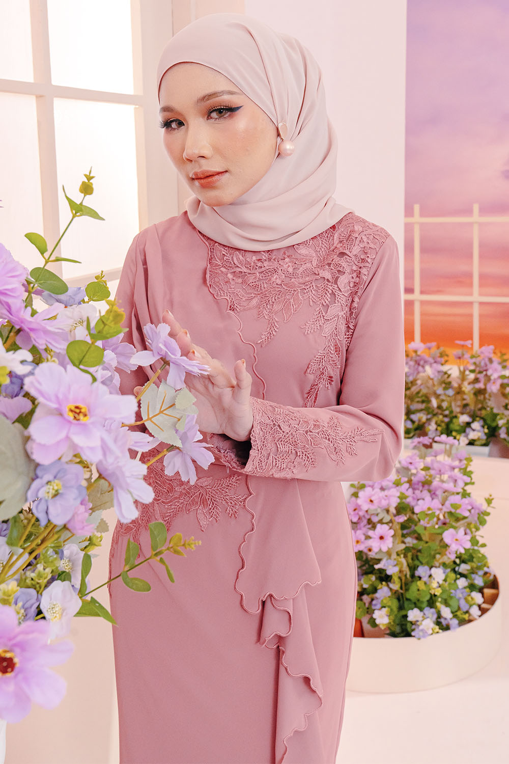 Ivy Kurung - Mystic Pink