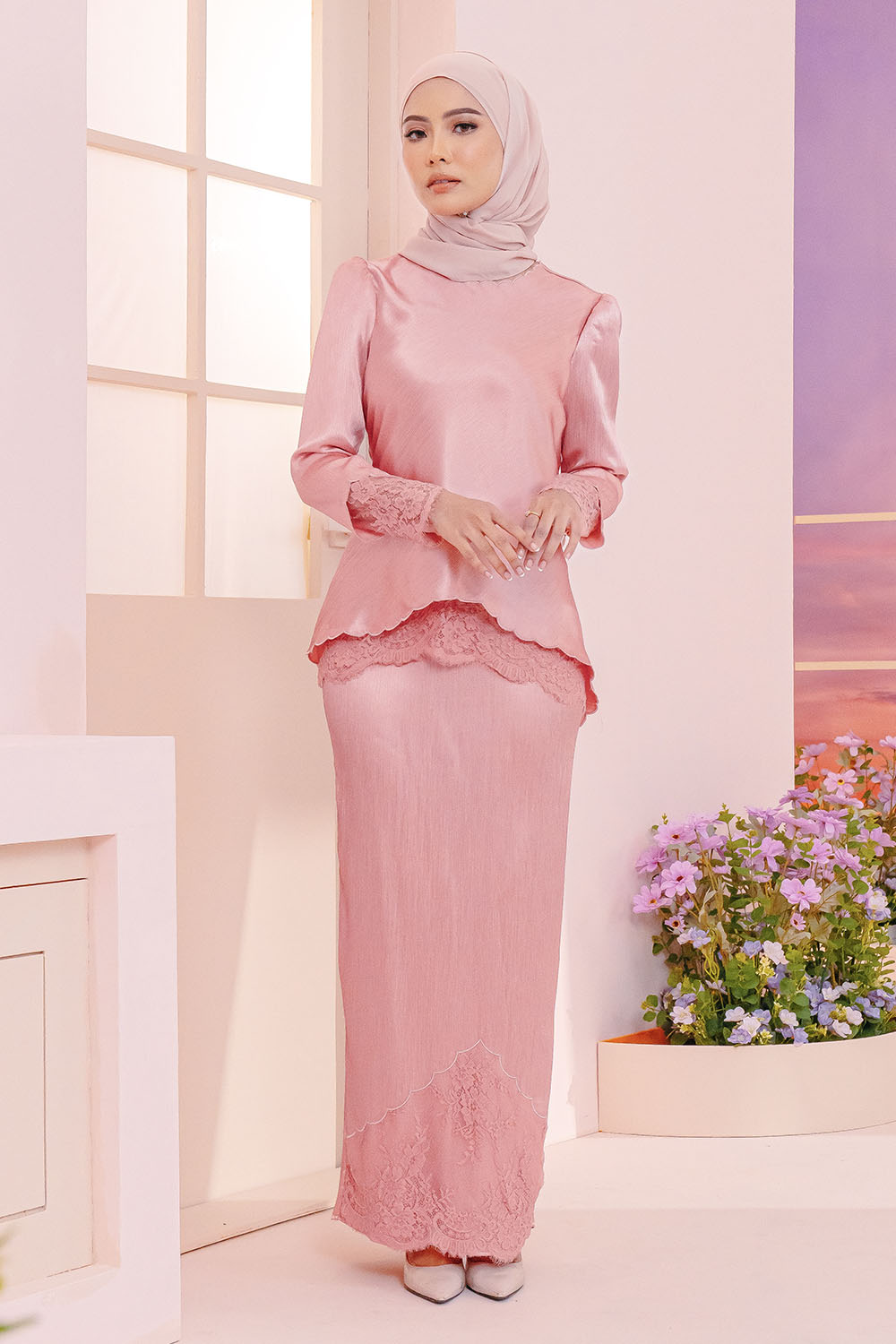 Daisy Kurung - Pink