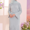 Ariel Pleated Kurung 3.0 - Powder Blue