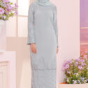 Ariel Pleated Kurung 3.0 - Powder Blue