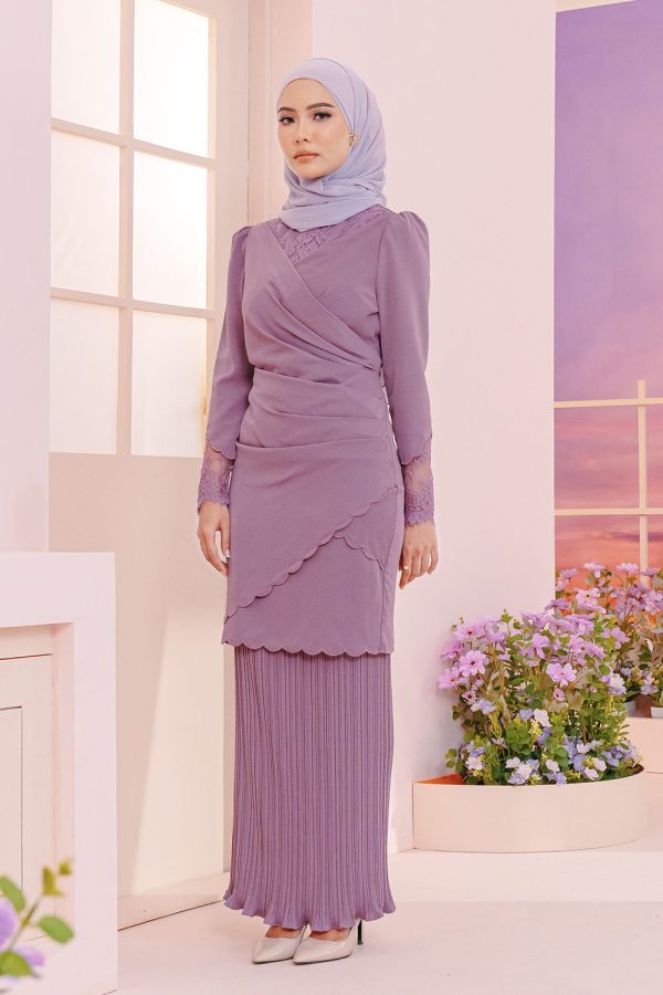 Dahlia Kurung - Mauve