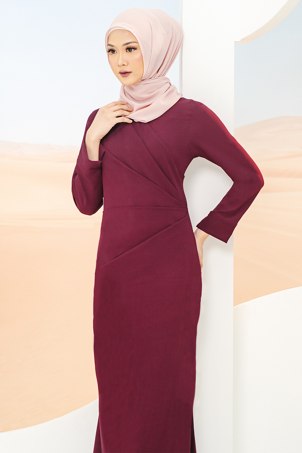 Luna Dress 4.0 Maroon