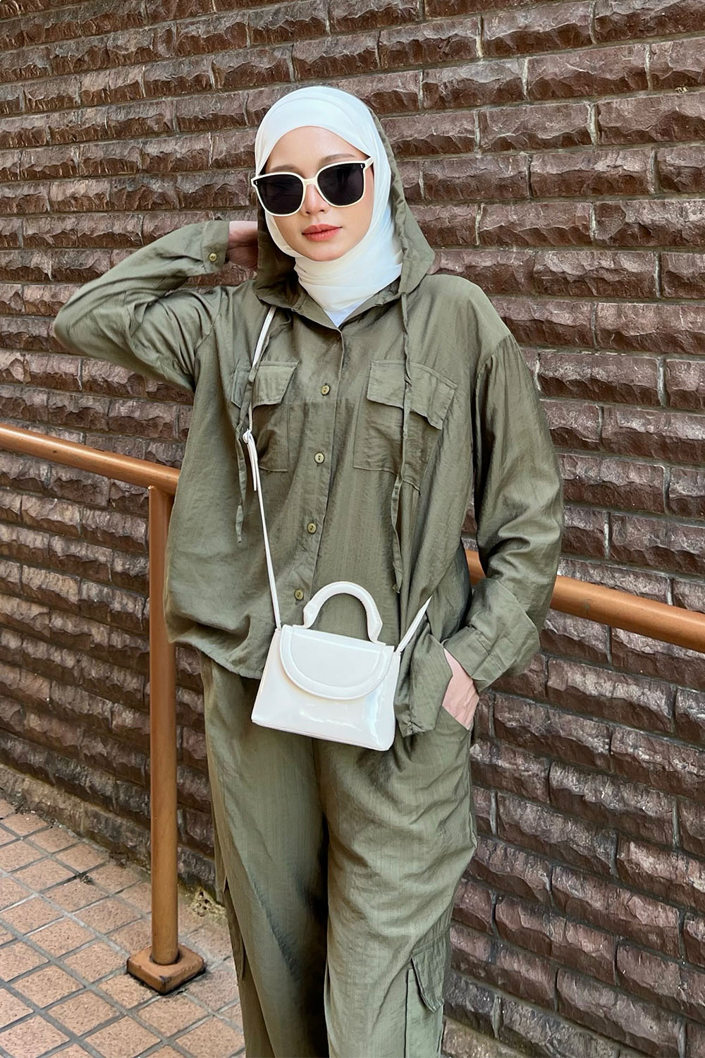 Lily Cargo Set - Army Green