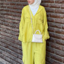 Lily Cargo Set - Yellowish Green