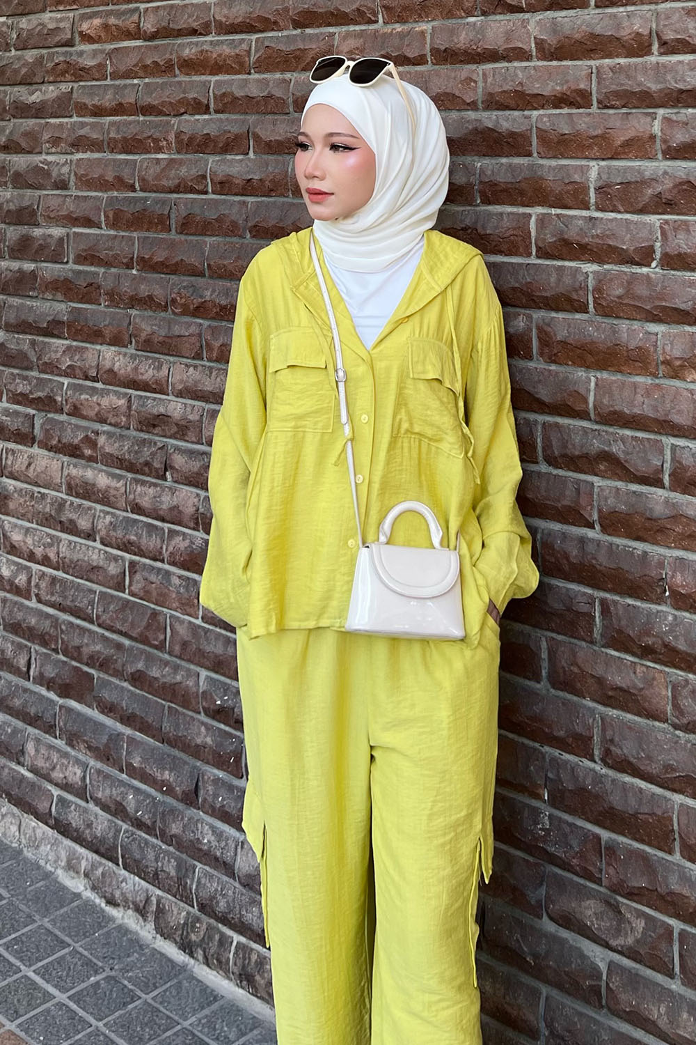 Lily Cargo Set - Yellowish Green