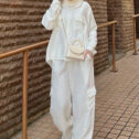 Lily Cargo Set - White