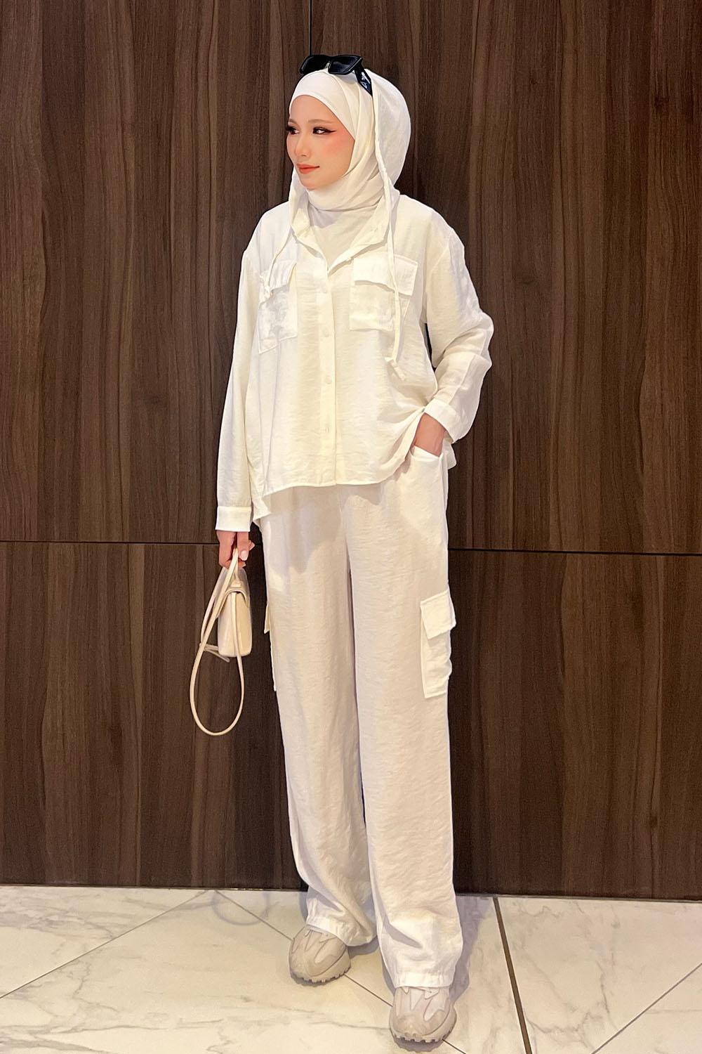 Lily Cargo Set - White