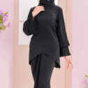 Magnolia Kurung - Black