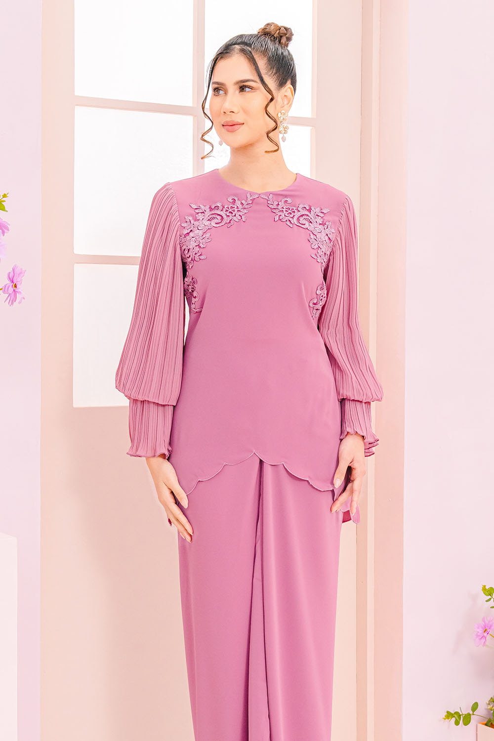 Magnolia Kurung - Pink