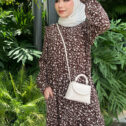 Melissa Dress - Brown Floral