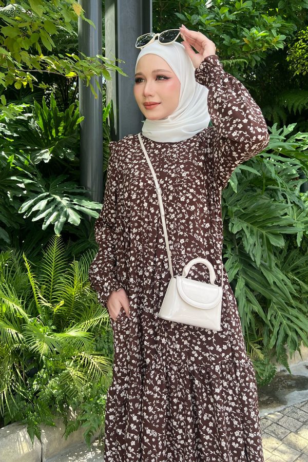 Melissa Dress - Brown Floral Melissa Dress - Brown Floral