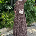 Melissa Dress - Brown Floral