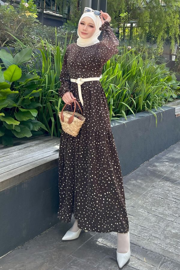 Melissa Dress - Brown Polka Melissa Dress - Brown Polka