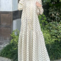 Melissa Dress - Cream Polka 