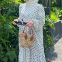 Melissa Dress - White Polka 