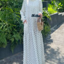 Melissa Dress - White Polka 