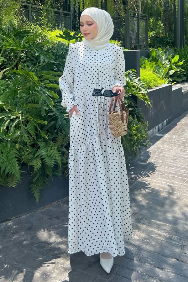 Melissa Dress - White Polka Melissa Dress - White Polka