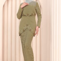 Orchid Kurung -  Olive