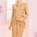 Tulip Kurung - Nude Gold