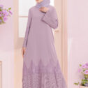 Camellia Pleated Abaya Lilac