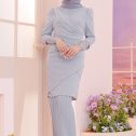 Dahlia Kurung - Grey