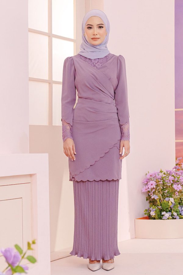 Dahlia Kurung - Mauve