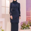 Dahlia Kurung - Midnight Blue 