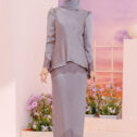 Daisy Kurung - Greyish Purple