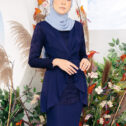 Melissa Kurung Navy Blue