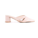Aria Low Heels Mules - Light Pink 