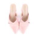Aria Low Heels Mules - Pink