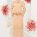 Ariel Pleated Kurung Nude Peach