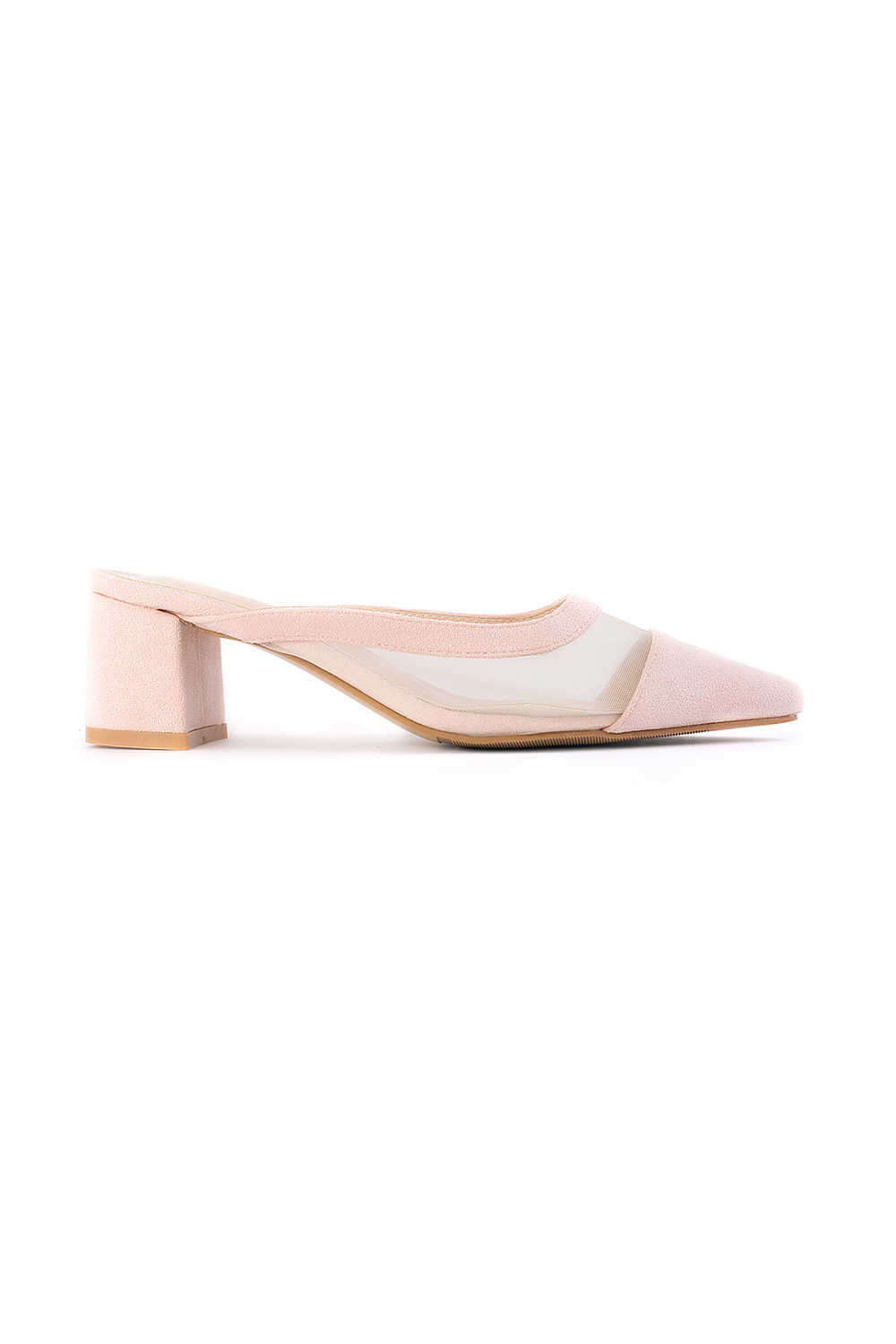 Bella Low Heels Mules - Light Pink