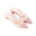 Bella Low Heels Mules - Pink