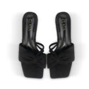 Ivy Low Heels Mules - Black